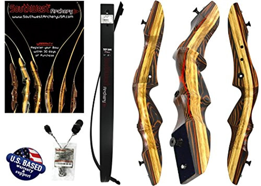 Southwest Archery Tigershark Takedown Recurve Bow - Pro, 40L W/ Stringer