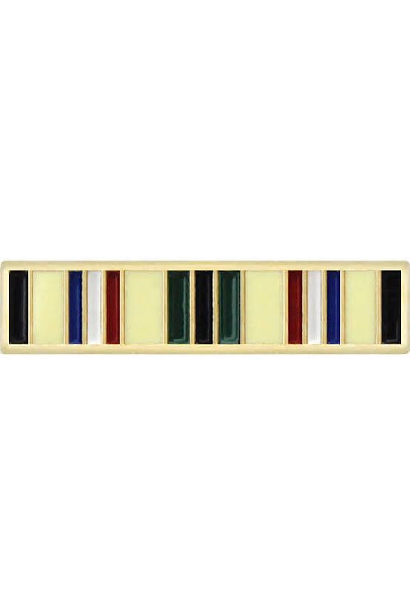Southwest Asia Service Medal (SWASM) Mini Ribbon Bar Pin, 11/16"  1/8", Butterfly Clutch Back