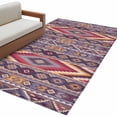 thumbnail image 1 of Southwest Aztec 3'x5' Washable Rug, Country Retro Ethnic Geometric Motifs Non-Slip Area Rugs for Entryway Kitchen Classroom, Dorm Throw Carpet, Low Pile Soft Indoor Floor Mat, 1 of 9