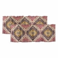 thumbnail image 1 of Southwest Aztec Curtain Valances for Windows, Kitchen Valance Window Treatments Panel 2 Pack, Boho Tribe Traditional Floral Patterned Rod Pocket Short Curtains for Bathroom Bedroom 42 x 12 Inch, 1 of 8