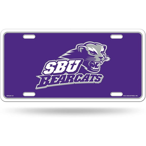 Southwest Baptist University Bearcats Metal Auto Tag License Plate, Logo Design, 6x12 Inch