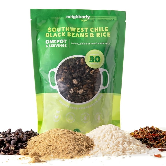 Neighborly Food Co. Southwest Chile Black Beans & Rice Meal Ready to Cook