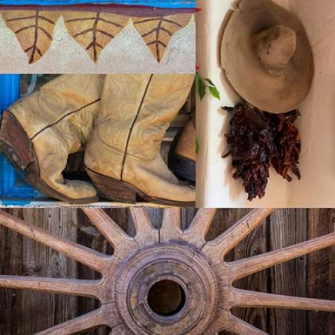 Southwest Collage II Canvas Art - Kathy Mahan (24 x 24)