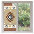 thumbnail image 1 of Southwest Geometric Window Privacy Film Bohemian Tribal Style Khaki Decorative Glass Window Film UV Blocking Static Cling Non-Adhesive Sticker Covering for Home Door 35.4x78.7 inches, 1 of 8