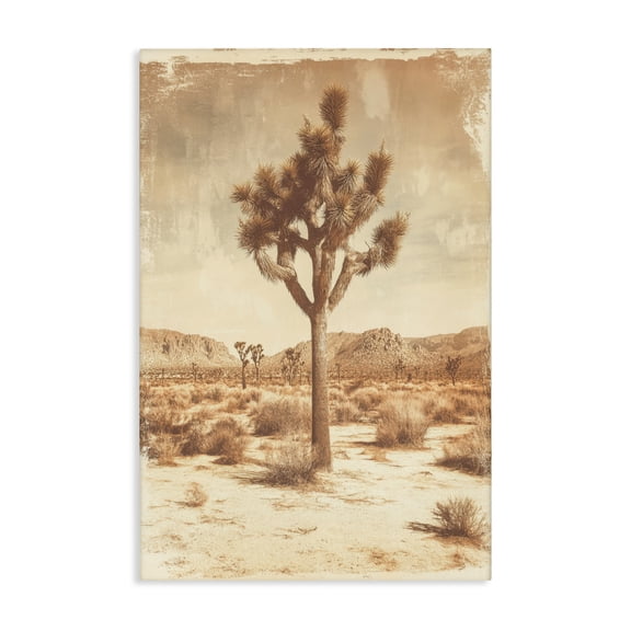 Stupell Industries Southwest Landscape Lone Tree Canvas Wall Art, design by Petal Prints Design
