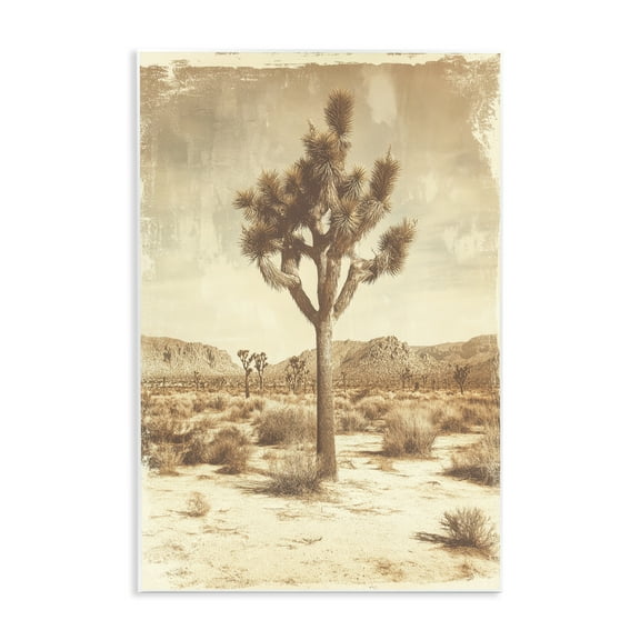 Stupell Industries Southwest Landscape Lone Tree Wall Plaque Art, design by Petal Prints Design