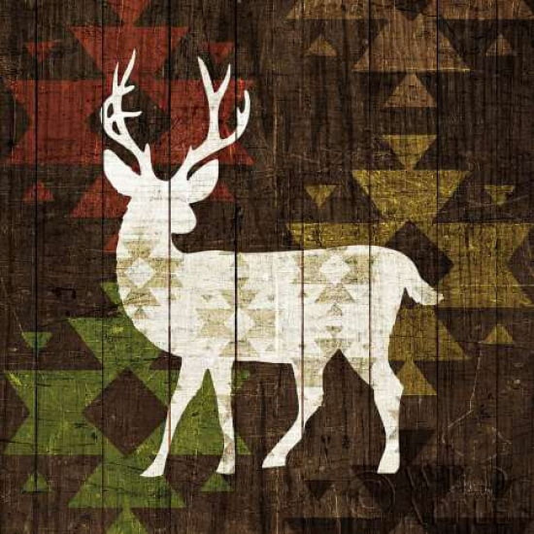 Southwest Lodge - Deer I Canvas Art - Michael Mullan (24 x 24)