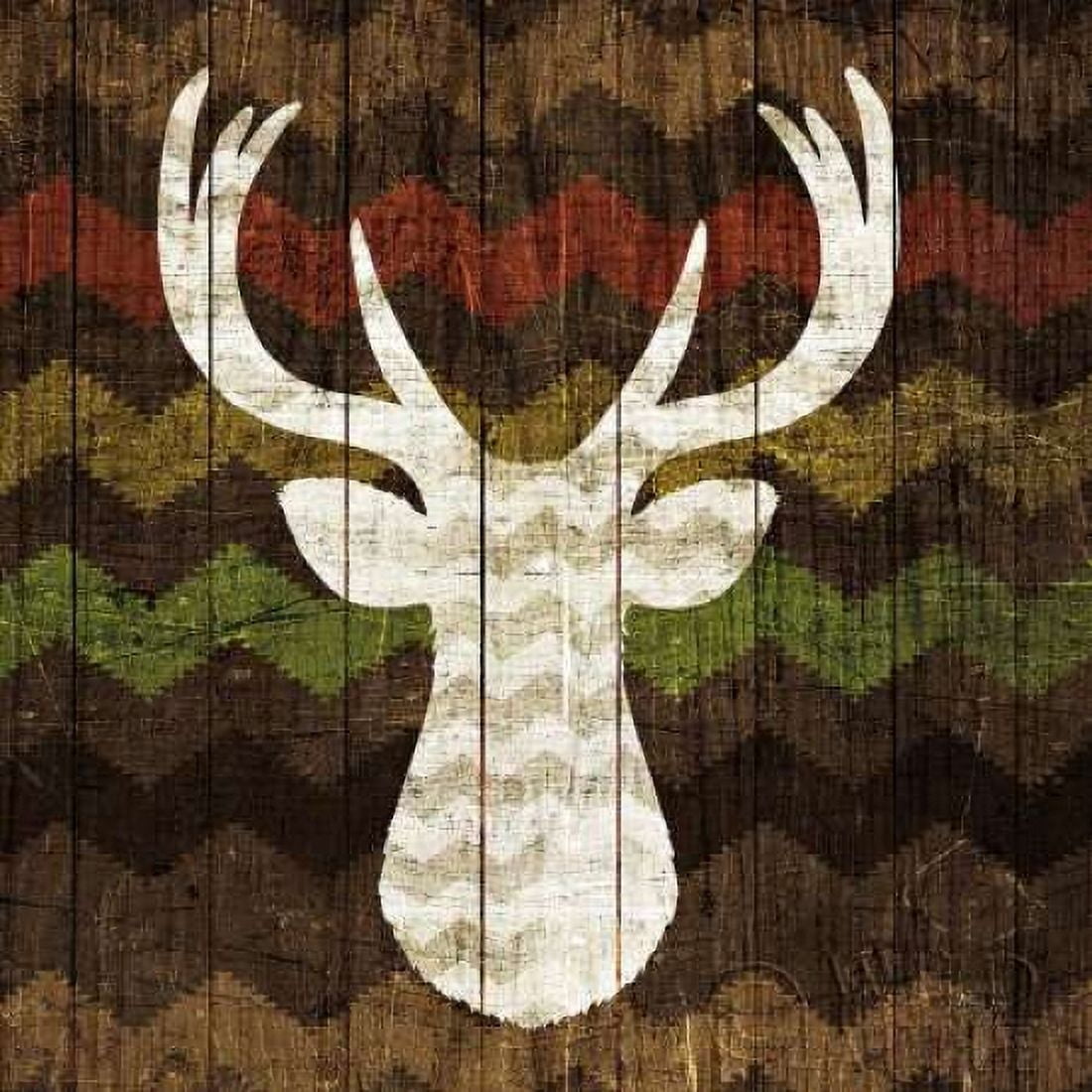 Southwest Lodge - Deer II Canvas Art - Michael Mullan (24 x 24)
