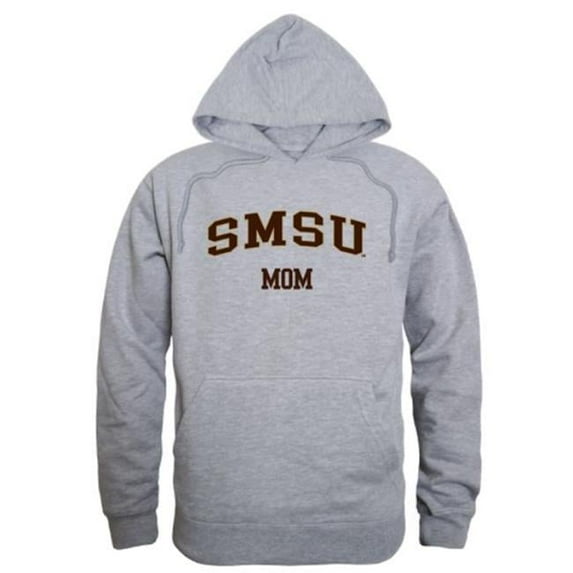 Southwest Minnesota State University Mustangs Mom Hoodie, Heather Grey - Medium