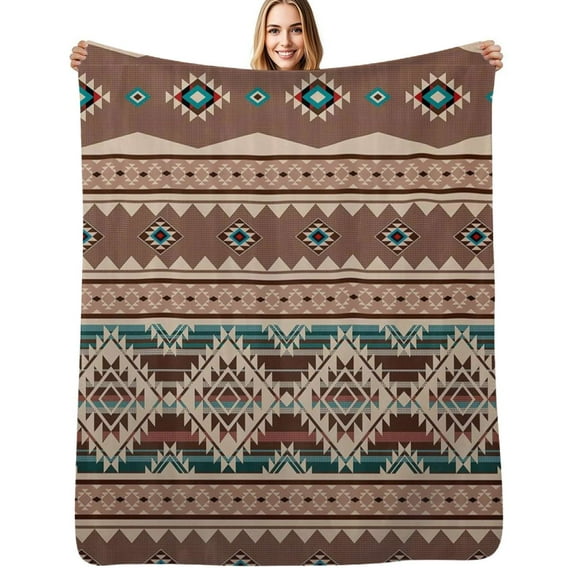 Southwest Native Aztec Flannel Blanket Warm Soft Bedding Throws Winter Camping Chair Sofa Bed