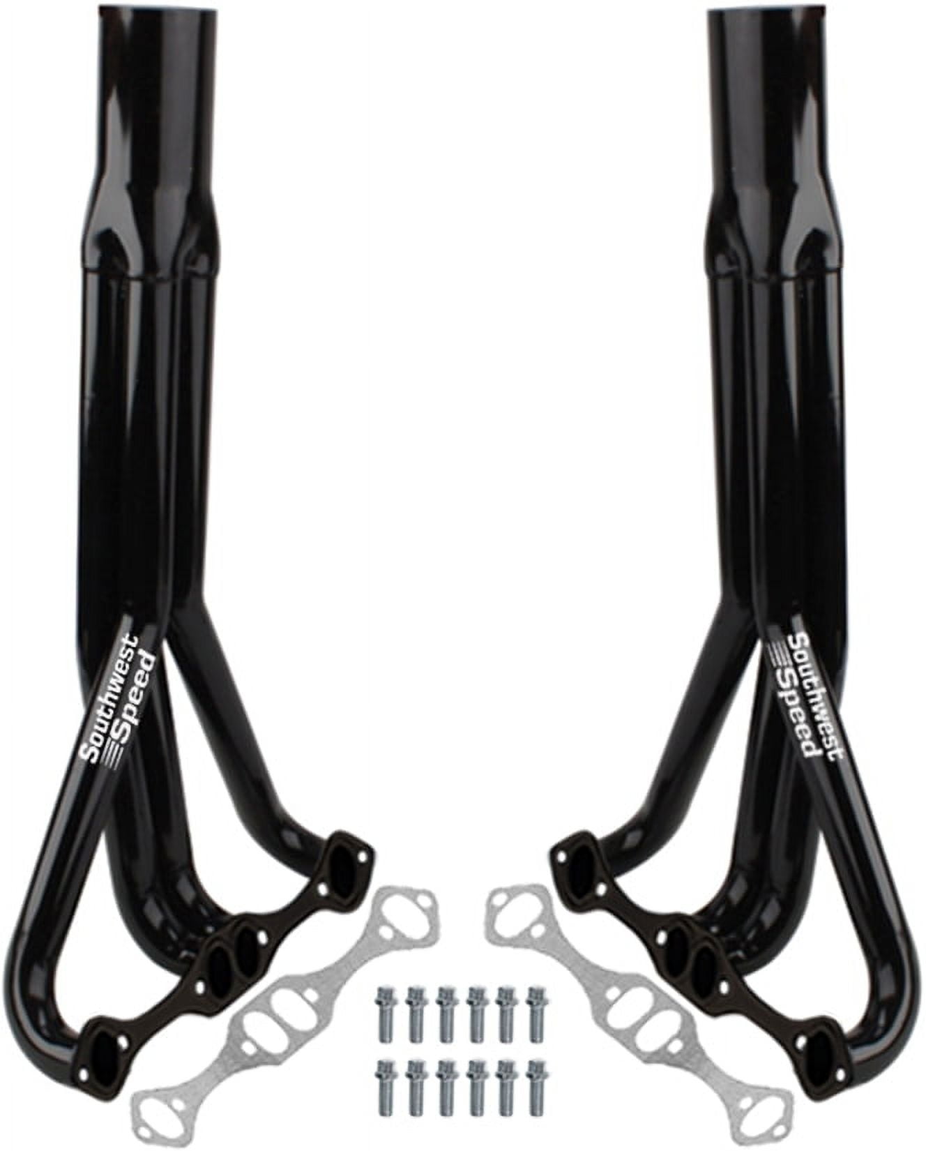 Southwest Speed Black Demo Derby Headers With 3" Collectors Fits Small