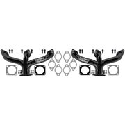 Southwest Speed Black Lake Style Headers For 1932-1953 Flat Head Ford V-8 Engines,Center Dump,1 3/4",Street Rod,Hot Rod,Rat Rod,Nostalgia,Vintage