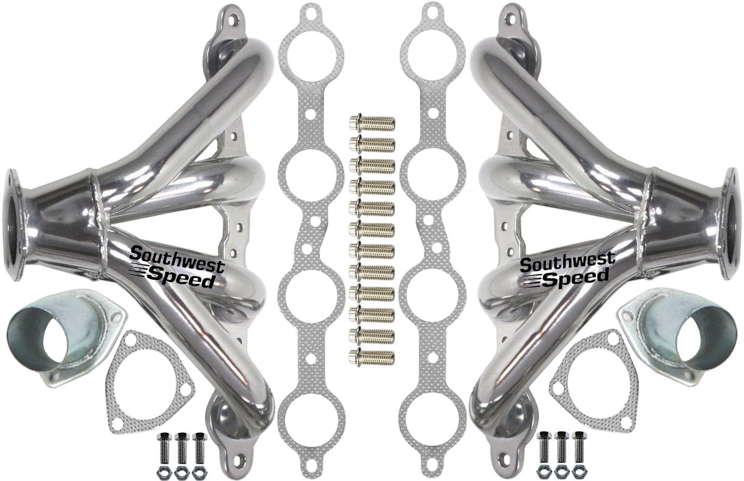 Ls6 Rods Southwest Speed Chrome Plated Tight-Fit Block Hugger Headers For 97 ...