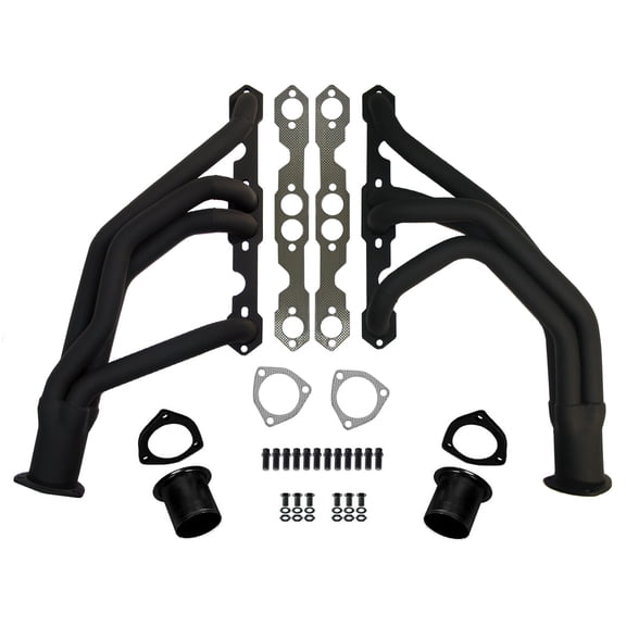Southwest Speed Long Tube Headers,283-327,Painted Flat Black,1962-1967 Chevrolet Nova & Chevy Ii