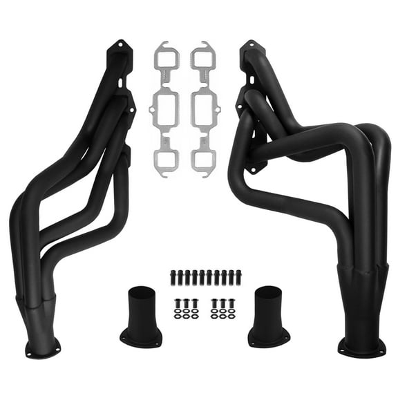 Southwest Speed Long Tube Headers,400-455,Painted Flat Black,1965-1975 Oldsmobile F85,442,Cutlass,Cutlass Salon,Delta 88,Vista Cruiser