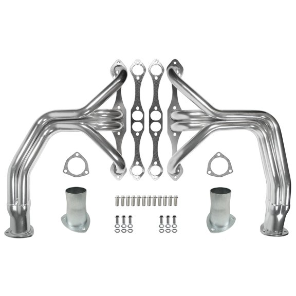 Southwest Speed Polished 1928-1948 Ford Street Rod Chassis Headers For Small Block Chevy 265-400ci Engines