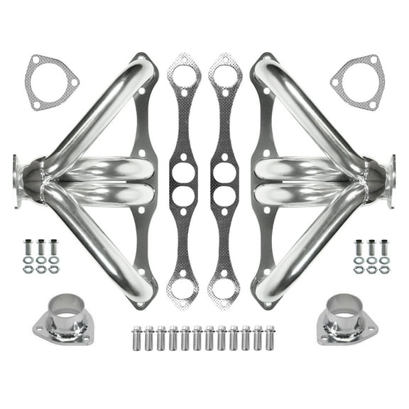 Southwest Speed Small Block Chevy Hugger Tight-Fit Headers,Polished Stainless Steel,Hot Rod