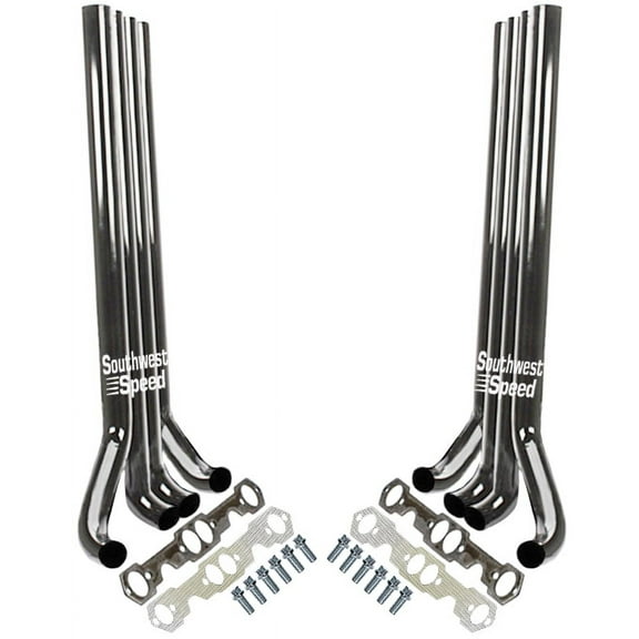 Southwest Speed Zoomie Header Kit,Fits Small Block Chevy 265-400 V8 For Demo Derby,Truck/Tractor Pulley,Sand Rail,Mud Bogger