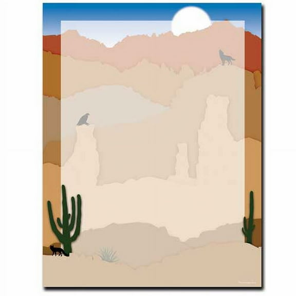 Southwest Sunrise Letterhead Laser & Inkjet Printer Paper, 25 Sheets