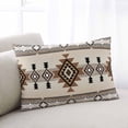 thumbnail image 1 of Southwest Throw Pillow Cover, Pillowcase Protectors with Zipper, Breathable Decorative Lumbar Pillow Case Cover, Brown Bohemian Abstract American Aztec Pillow Shams for Couch Sofa 12x20Inch, 1 of 8