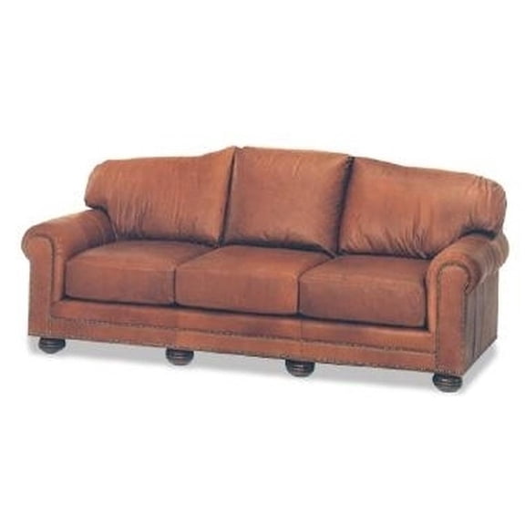Southwest Transitional Handcrafted Leather Sofa