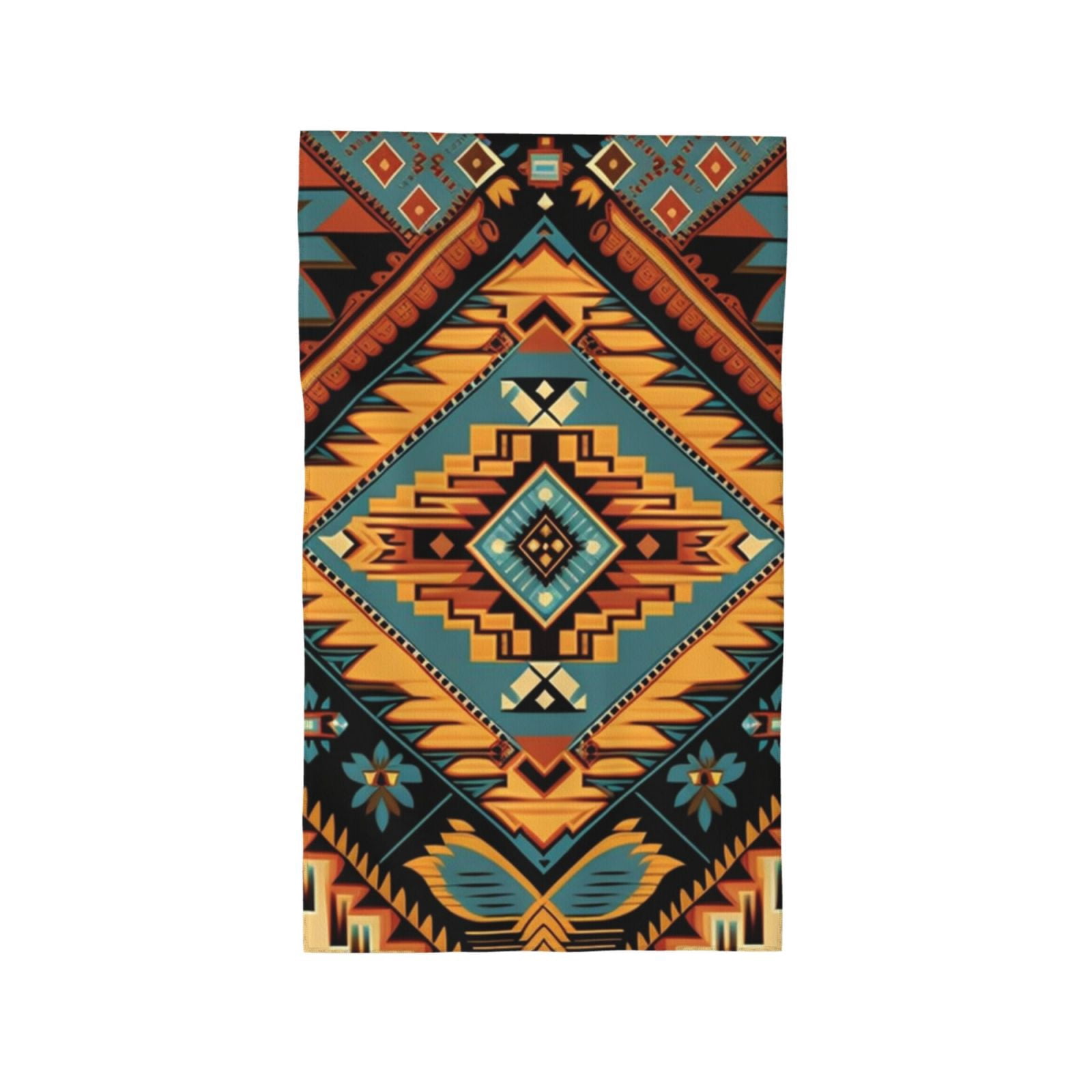 Southwest Tribal Indian Geometric 27.5" x 16" Ultra Soft Hand Towel, Face Wash Cloth for Bathroom, Gym, Travel, Pool