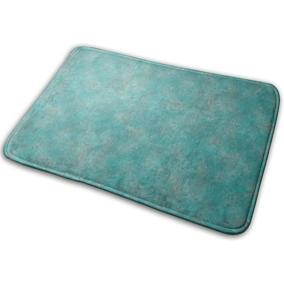 Southwest Turquoise Memory Foam Bath Rug, Soft Absorbent Floor Mats, Velvet Bathroom Mat, Machine Washable, Quick Dry Rugs, Carpet for Bathroom Shower 18" X 30"
