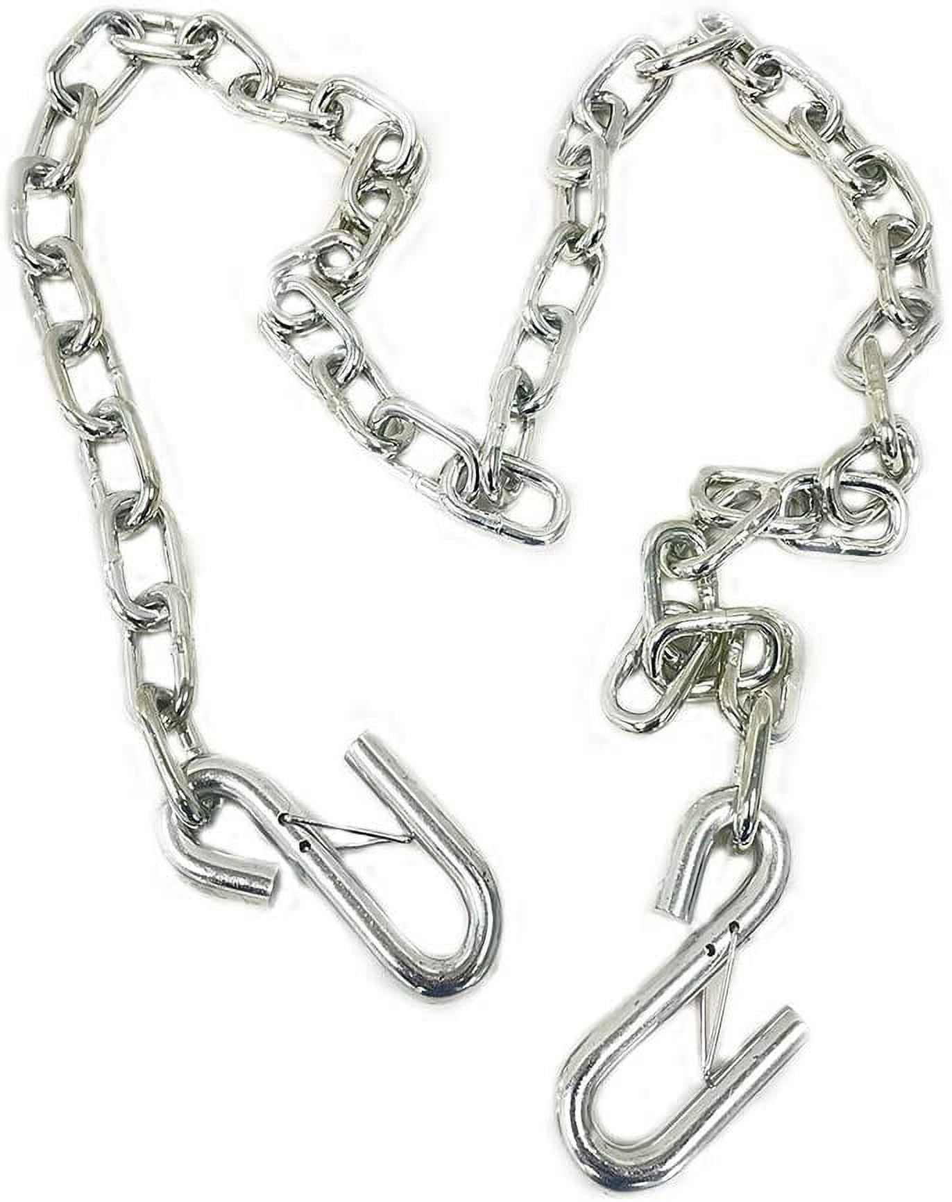 2000lbs Trailer Tongue Chain 3/16 Inch Safety Chain with Slip Hook