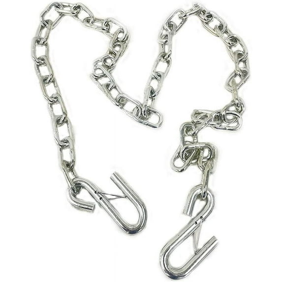 Southwest Wheel 1/4" x 60" Trailer Safety Chain w/S-Hooks & Safety Latch