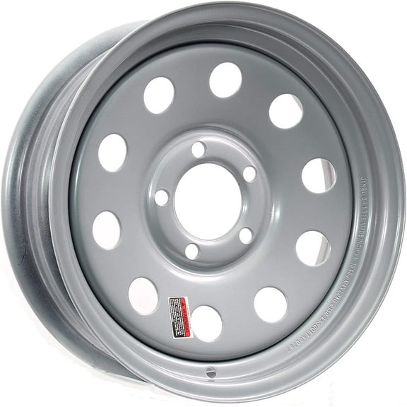 Southwest Wheel 15" x 5" Silver Modular Trailer Wheel (5-4.5" Bolt Circle)