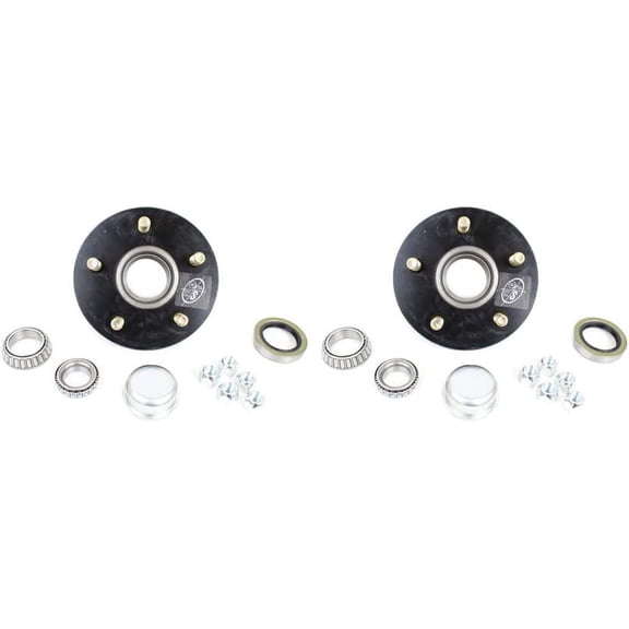 Southwest Wheel 2-Pack 5-Hole, 5.5" Bolt Circle Idler Hub for 3,500 lb. Axles