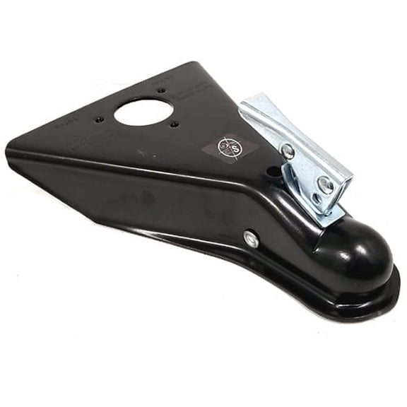 Southwest Wheel 2" Steel A-Frame Top Latch Towing Trailer Coupler, 5000 Lb Tow Capacity, 2" Diameter Hitch Ball