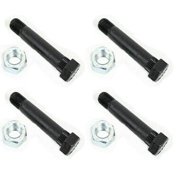 Southwest Wheel 4-Pack 9/16" X 3 1/2" Trailer Leaf Spring Shackle Bolts w/Lock Nuts