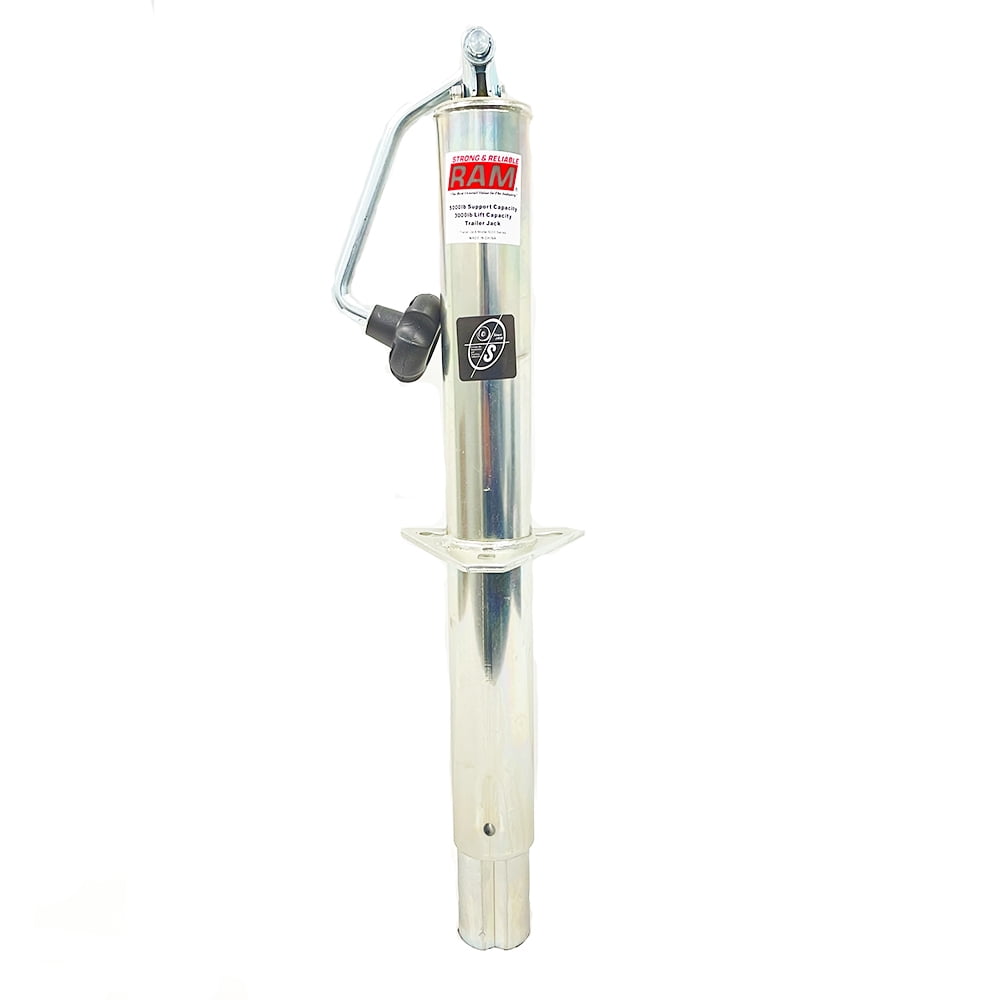 Southwest Wheel 5,000 lbs top Wind RAM Zinc A-Frame Trailer Jack