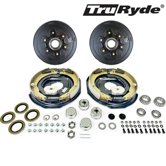 Southwest Wheel 6 on 5.5 Trailer Hub Drum Kit w/ 12x2" Electric Brakes for 5,200 Trailer Axle