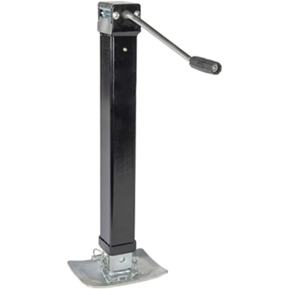 Southwest Wheel 8,000 lbs. Side Wind Weld on Square Tube Drop Leg Trailer Jack