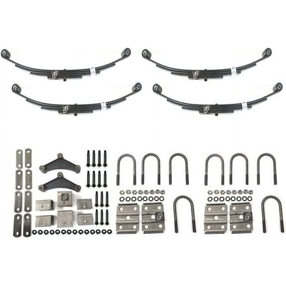 Southwest Wheel Greaseable 3,500 lbs. Tandem Trailer Axle Suspension Kit (Leaf Springs, Hanger & U-Bolt kit)