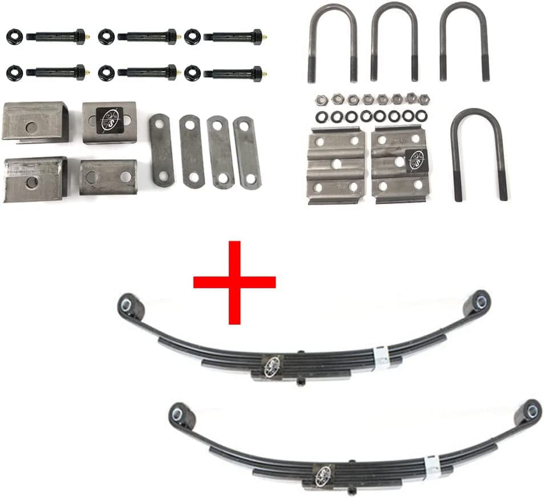 Southwest Wheel™ Greaseable Heavy Duty 3,500 lbs. Trailer Axle Suspension Kit Incl. Leaf Springs