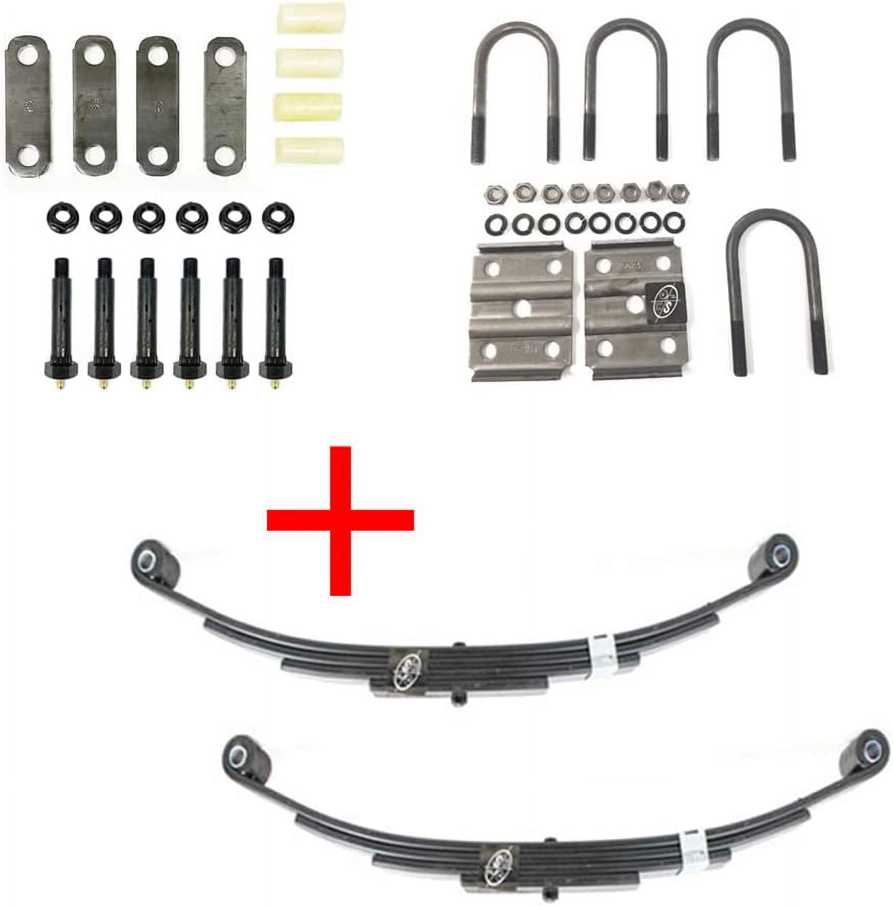 Southwest Wheel Greaseable 3,500 lbs. Trailer Axle Suspension Kit Incl. Leaf Springs, Shackle & U-Bolt kit