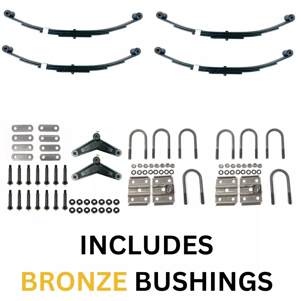 Southwest Wheel Greaseable 3500 lbs. Tandem Trailer Suspension Kit Leaf