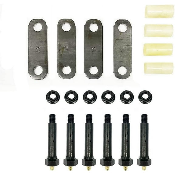 Southwest Wheel Trailer Axle Shackle Kit Greaseable Single for Double Eye Spring