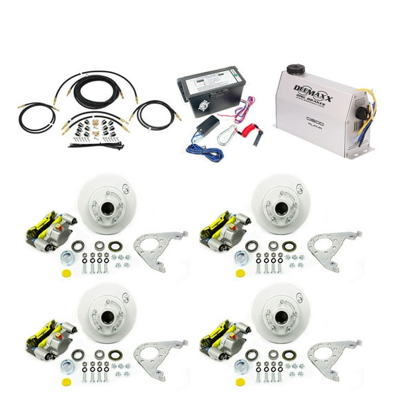 Southwest Wheel MAXX KIT Electric Over Hydraulic 3,500 lbs. Disc Brake Kit for a Tandem Axle with MAXX Caliper