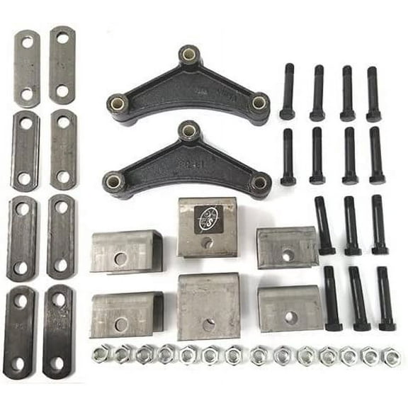 Southwest Wheel Tandem Trailer Axle Hanger Kit for Double Eye Trailer Leaf Springs (3.5K Axles)