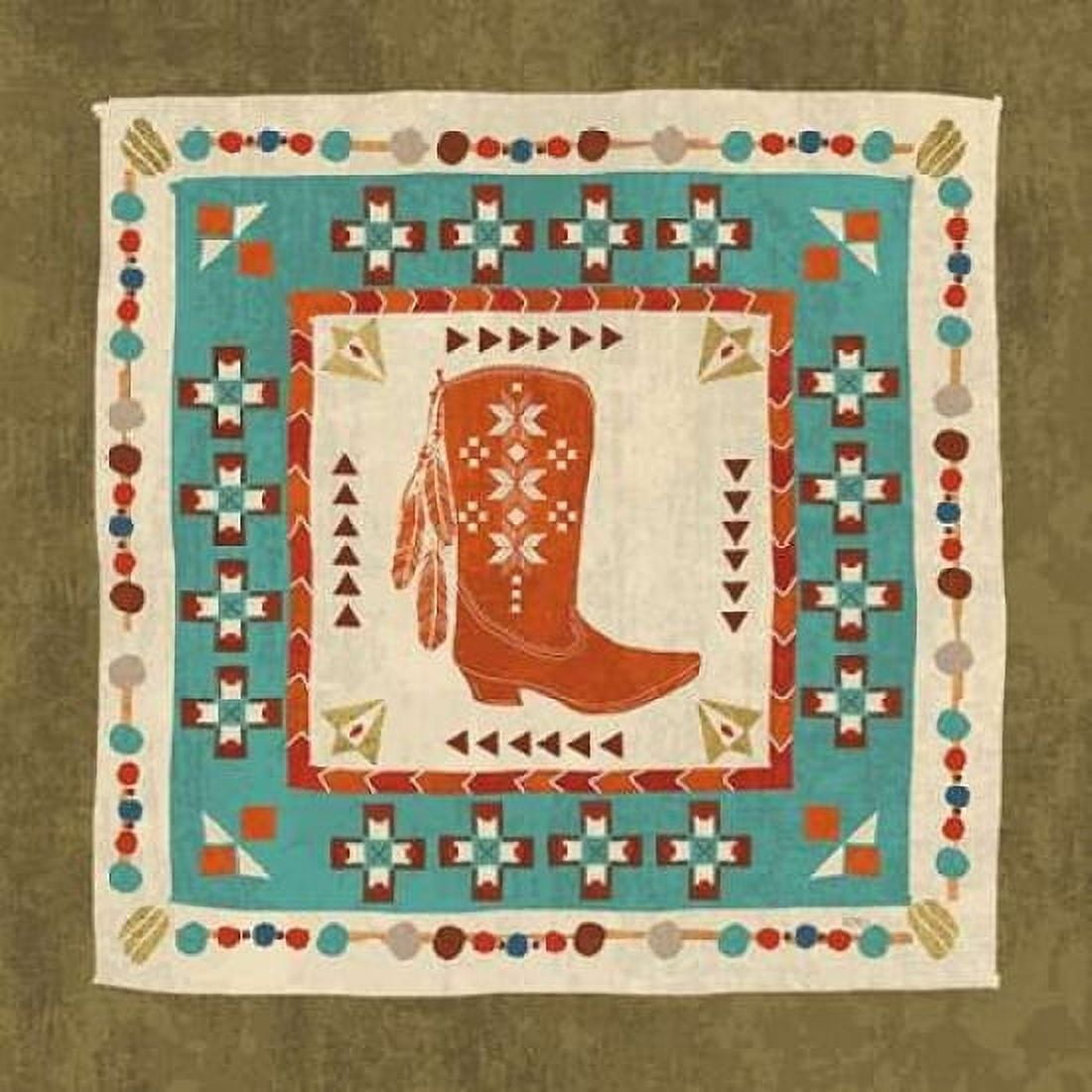 Southwest at Heart Tile III Canvas Art - Veronique Charron (24 x 24)