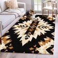 thumbnail image 1 of Southwestern Aztec Area Rug 4x6 FT, Non Slip Kids Room Carpet, Retro National Style Brown Abstract Washable Soft Floor Carpet Non-Shedding Throw Rug for Dorm Kitchen Study Room Home Office Bedside, 1 of 9