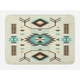 thumbnail image 1 of Southwestern Bath Mat, Ethnic Pattern Design from Ancient Aztec Culture with Indigenous Zigzag Motifs, Non-Slip Plush Mat Bathroom Kitchen Laundry Room Decor, 29.5 X 17.5 Inches, Multicolor, Ambesonne, 1 of 2