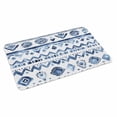 thumbnail image 1 of Southwestern Boho Doormat Outdoor Entrance 24"x36", Blue Aztec Oriental Abstract Patterns Absorb Moisture Dirt Door Mats, Non-Slip Rubber Backing Floor Mats Indoor, Low-Profile Front Door Rugs, 1 of 9