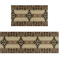 thumbnail image 1 of Southwestern Country Tribe Kitchen Rugs and Mats Set of 2,Rio Grande Antique Kitchen Decor Rubber Backing Non-Slip Absorbent Kitchen Mats for Sink,Waterproof Runner Rug for Laundry Room, 1 of 6
