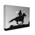 thumbnail image 1 of Southwestern Cowboy Silhouette Black White Horse 20" x 16" Photography Canvas Art Print, by Stupell Home Décor, 1 of 5