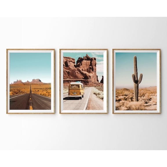 Southwestern Decor Desert Prints Travel Poster Desert Boho Decor Camper Van Boho Desert, Poster Only